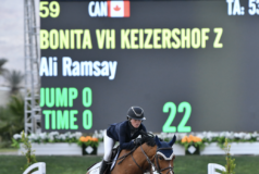 Ali Ramsay and Bonita vh Keizershof Z Soar in the $40,000 Sun Air Jets Grand Prix