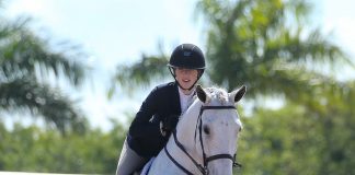 Lauren Reid and Norway Earn the Championship Ribbon in the Adult Amateur Equitation
