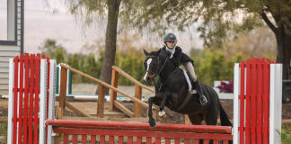 Emme Tangen and Child’s Play Hot Topic Winners of $1,500 USHJA Pony Hunter Derby at Desert Circuit VII