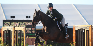Bennett Kitchens and Clearview Clinch Blue in Ariat National Adult Medal