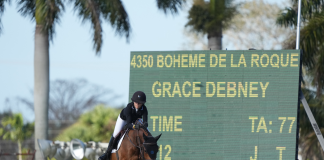 Grace Debney and Boheme de la Roque Turn and Burn Their Way to Another Victory in the $25,000 Hermès Under 25 Grand Prix at WEF 6