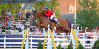Jessica Mendoza and Play Top $50,000 Jet Run Devon Welcome Stake CSI4*