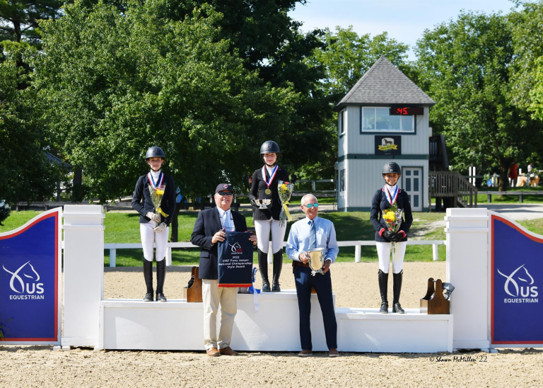 Aundrea Hillyard and Magic Dragon Earn Gold in USEF Pony Jumper