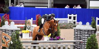 Courtney Lenkart and Glorieus Make Glorious Return to USHJA International Hunter Derby Winner’s Circle at Pin Oak Charity Horse Show