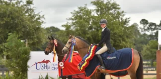 Anna Tyler Takes Grand and Reserve Honors at USHJA Pony Hunter Derby Championship – East