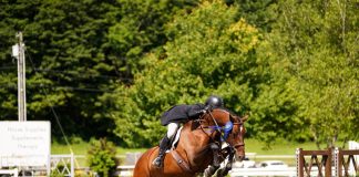 Morgan Ward and Comissario Continue Winning Streak in $5,000 USHJA National Hunter Derby at HITS Vermont