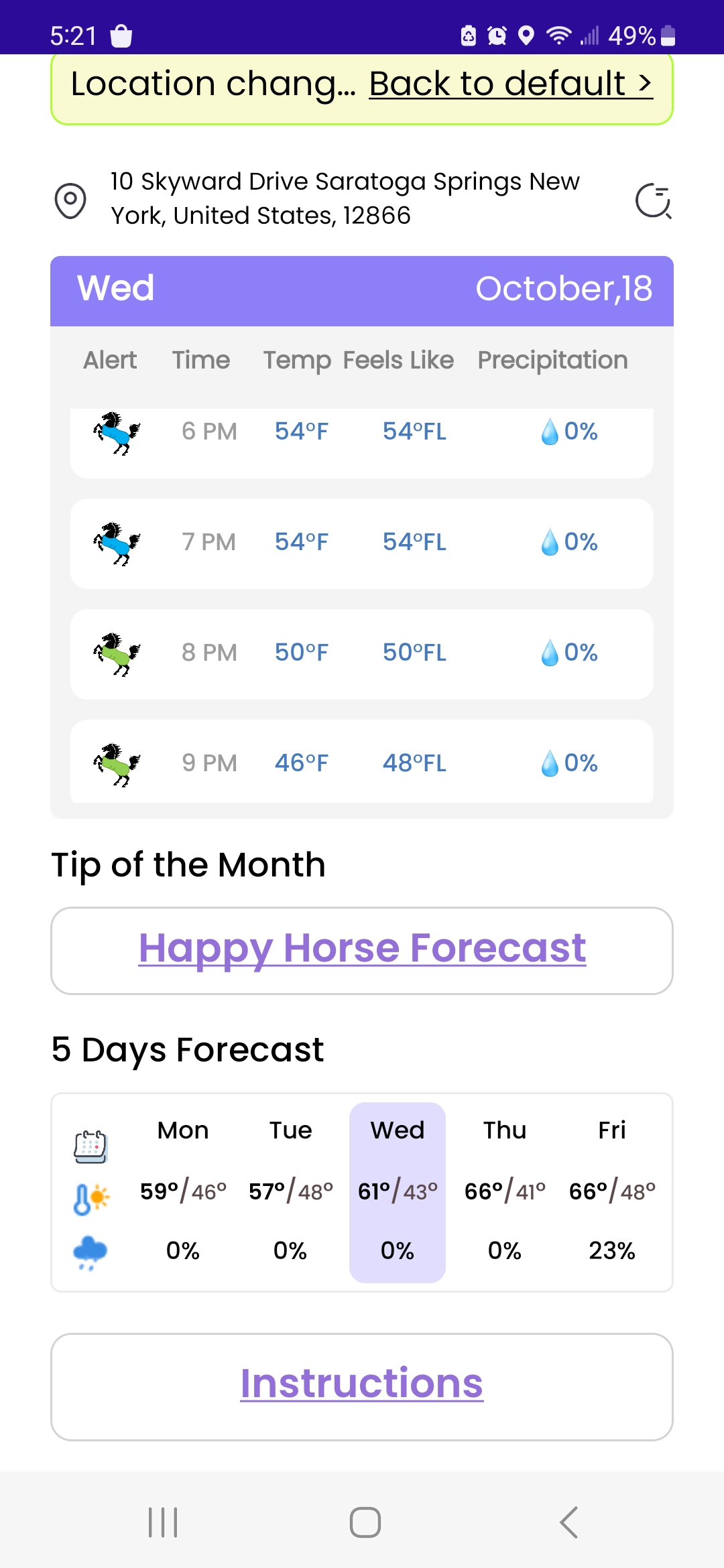 Blanketing Questions Answered in Brand New Happy Horse Forecast App