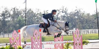 Gemma W and Daniel Bluman Victorious in the $32,000 FEI 1.45m Welcome Speed, Presented by Laughlin Tanner Group at Premier Sotheby’s International Realty