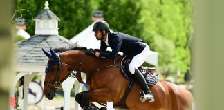 Dorado De Riverland and Nassar Claim Victory in $38,700 FEI 1.45m Two-Phase at 2024 Old Salem Farm Spring Horse Shows