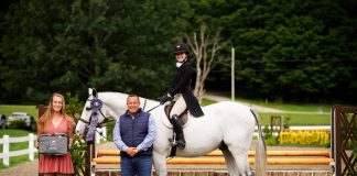Sasha Deringer and Irresistible Take the Blue in the $5,000 USHJA National Hunter Derby During the 2024 HITS Vermont Summer Festival