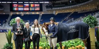 Sarah Barker’s Cheers Named Amateur Working Hunter Grand Champion at Toronto’s 2024 Royal Horse Show