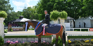 Michael Desiderio Earns One-Two Finish in $5,000 USHJA National Hunter Derby at Kentucky Summer Horse Show