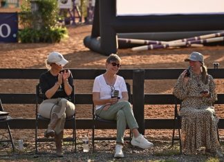 Plaidcast in Person at Wills Park Equestrian Center with Cheryl Sims & Kelly Berry Plaidcast in Person Plaidchat Episode Cheryl Sims Kelly Berry