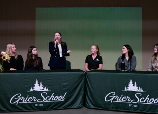 Plaidcast in Person at Grier School with Kara Lawler, Chrystal Coffelt-Wood, Lindsay Shaw, Natalie Townsend & Logan Faison Plaidcast in Person Plaidcast episode Grier School