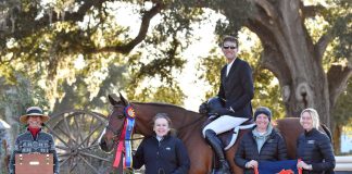 David Wilbur and Four Aces Hold All the Cards in the $25,000 USHJA International Hunter Derby Presented by Great American Insurance Group